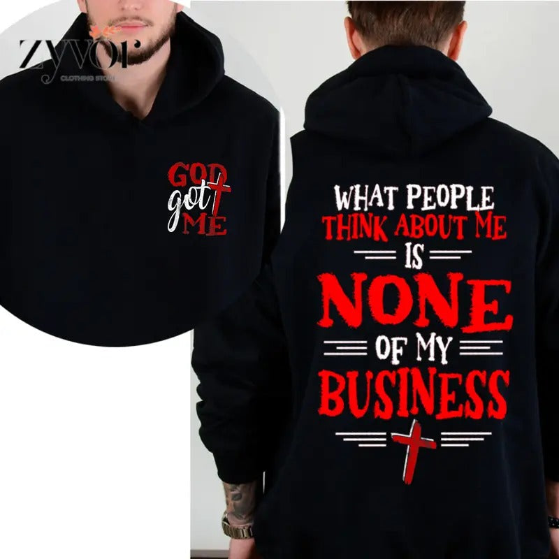 God Got Me What People Think About Is None My - Adult & Kids T-Shirts, Sweatshirts & Hoodies apparel design preview 1