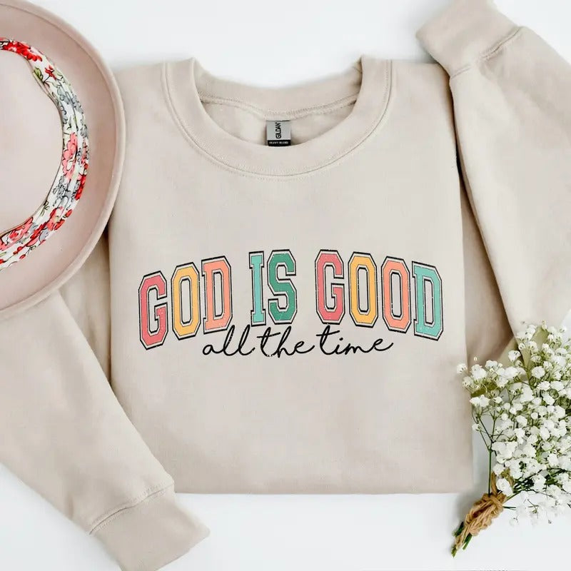 God Is Good All Time Religious Christian - Adult & Kids T-Shirts, Sweatshirts & Hoodies apparel design preview 1