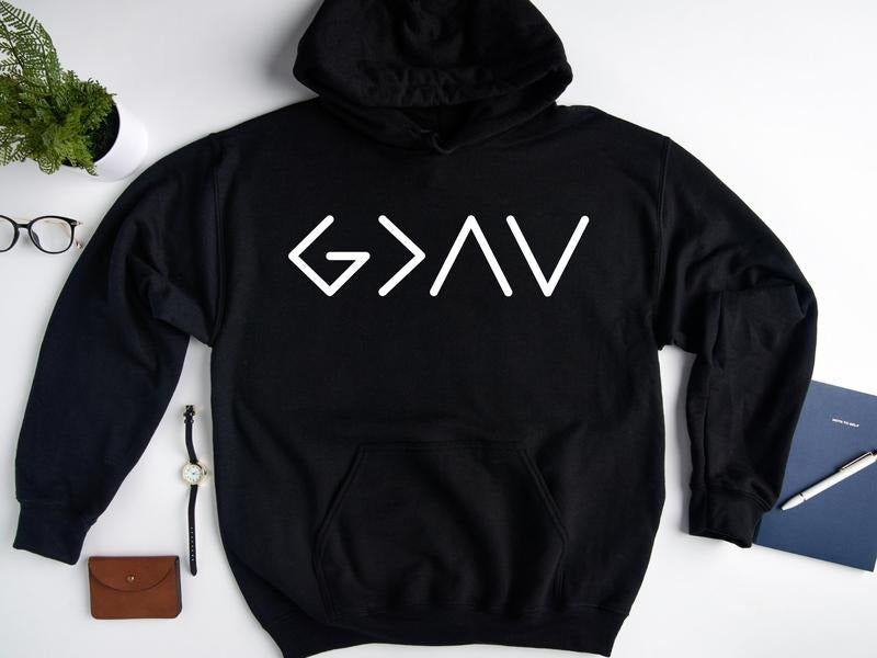 God Is Greater Than Highs Lows Religious Hooded - Adult & Kids T-Shirts, Sweatshirts & Hoodies apparel design preview 1