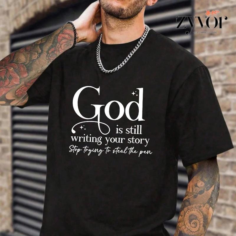 God Is Still Writing Your Story Stop Trying Steal Pen - Adult & Kids T-Shirts, Sweatshirts & Hoodies apparel design preview 1