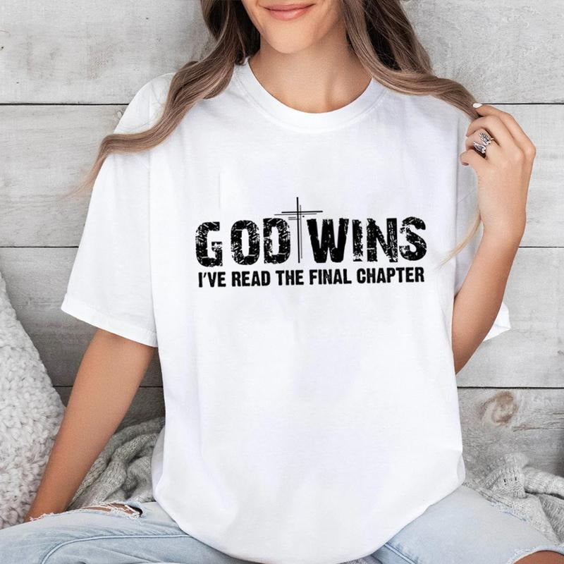 God Wins I'Ve Read Final Chapter Pure Cotton Casual - Adult & Kids T-Shirts, Sweatshirts & Hoodies apparel design preview 1