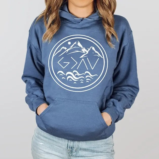 God Is Greater Than Highs Lows Swetahirt Christian - Adult & Kids T-Shirts, Sweatshirts & Hoodies apparel design preview 1