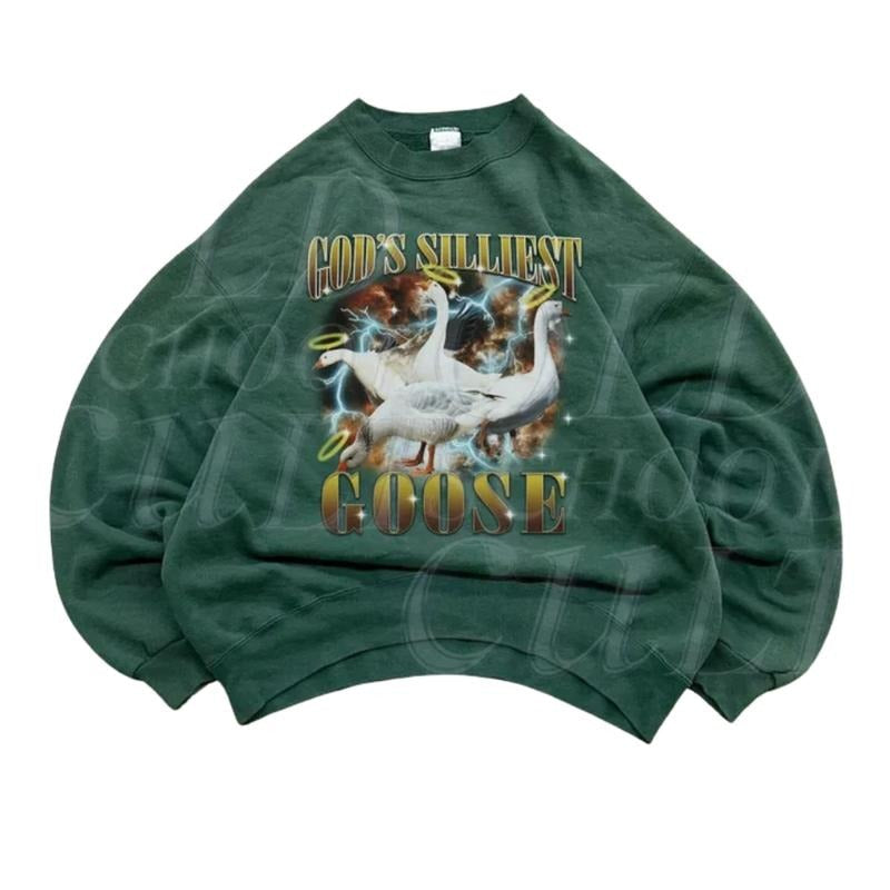 Gods Silliest Goose Vintage 90s Retro Silly Lover Y2k - Adult & Kids T-Shirts, Sweatshirts & Hoodies apparel design preview 1