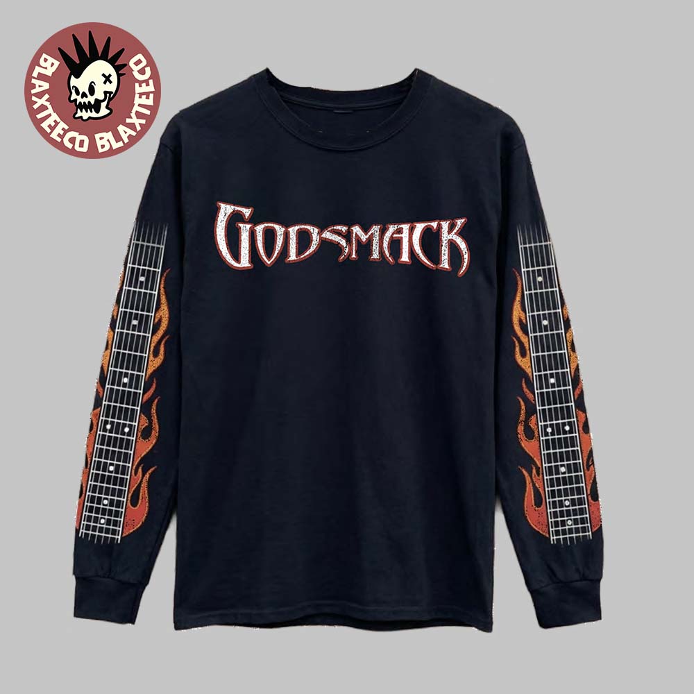 Godsmack The Rise Of Rock World Tour 2026 Merch Flame - Adult & Kids T-Shirts, Sweatshirts & Hoodies apparel design preview 1