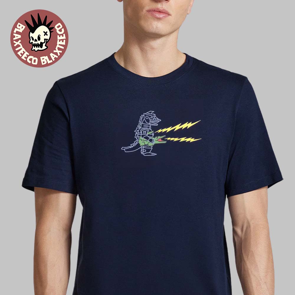 Godzilla X Lacoste Mechagodzilla Navy - Adult & Kids T-Shirts, Sweatshirts & Hoodies apparel design preview 1