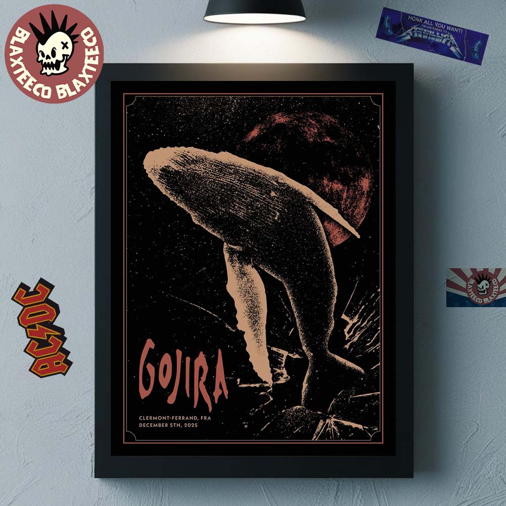 Gojira Ferrand France 2025 Event Poster At Clermont - Adult & Kids T-Shirts, Sweatshirts & Hoodies apparel design preview 1