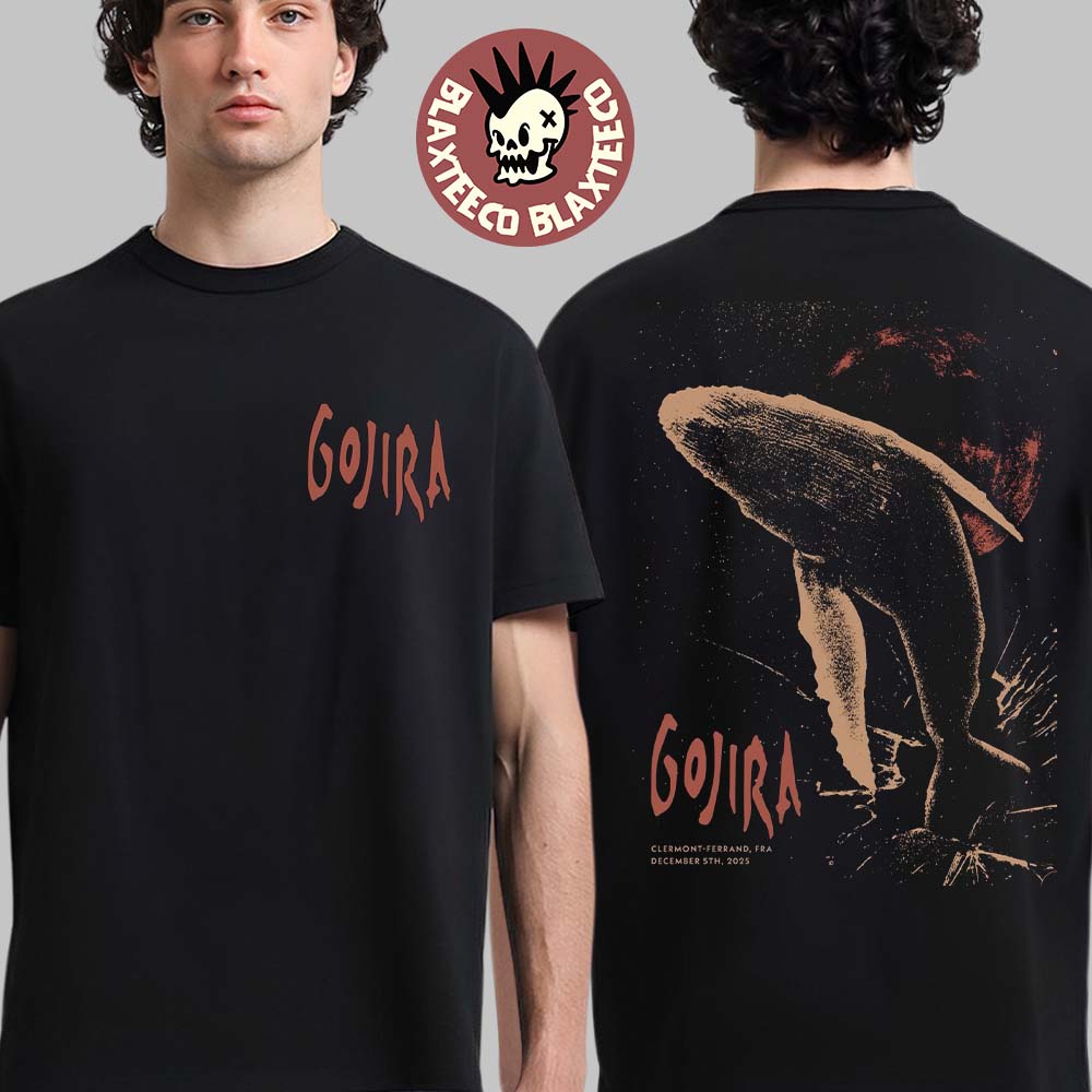 Gojira Ferrand France 2025 Event Poster At Clermont - Adult & Kids T-Shirts, Sweatshirts & Hoodies apparel design preview 1