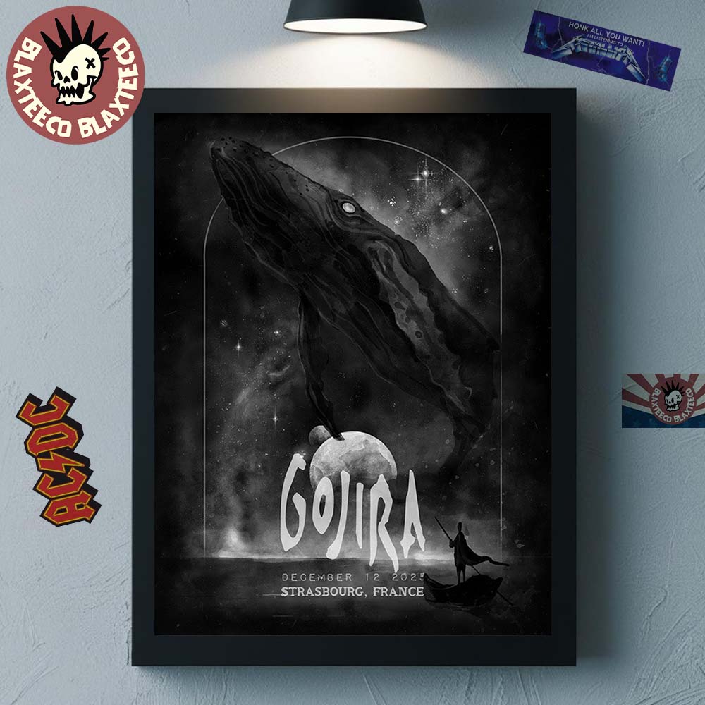 Gojira Strasbourg France 2025 Event Poster At Zenith - Adult & Kids T-Shirts, Sweatshirts & Hoodies apparel design preview 1