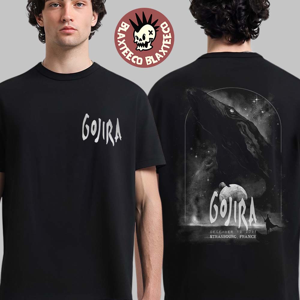 Gojira Strasbourg France 2025 Event Poster At Zenith - Adult & Kids T-Shirts, Sweatshirts & Hoodies apparel design preview 1