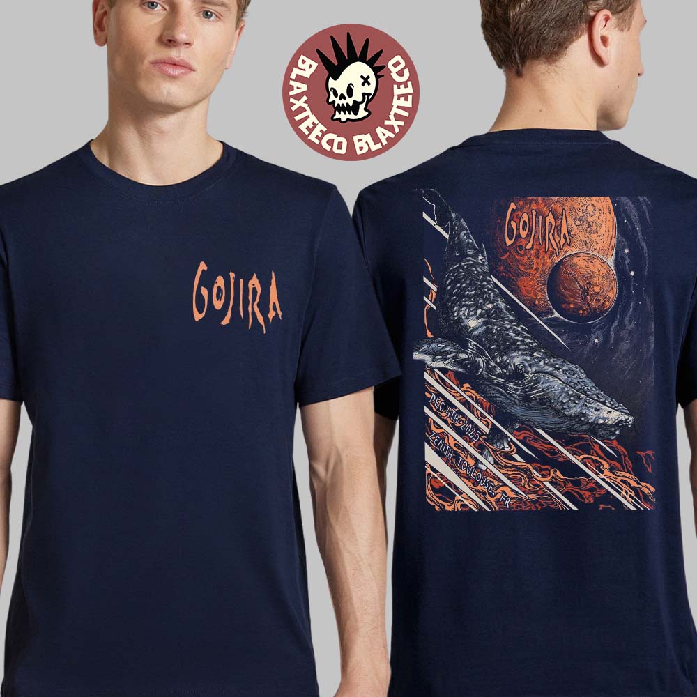Gojira Toulouse France 2025 Venue Poster At Zenith On - Adult & Kids T-Shirts, Sweatshirts & Hoodies apparel design preview 1