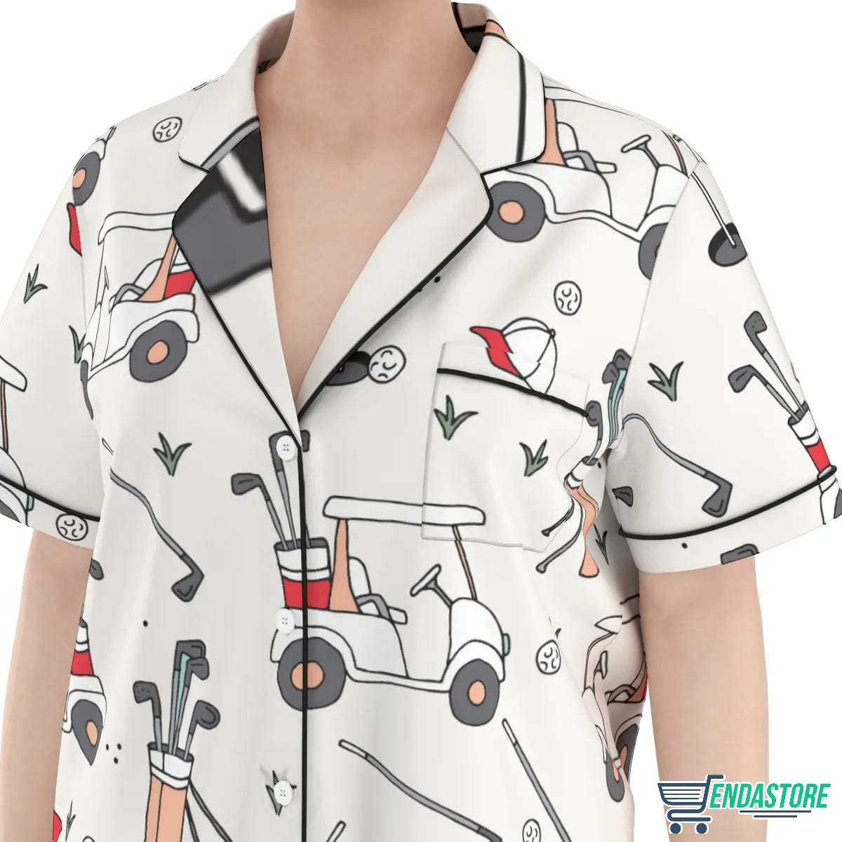Golf Sport Pajama Set Long 3D Sweater - Gift for Sports & Hobby Fans product image 4