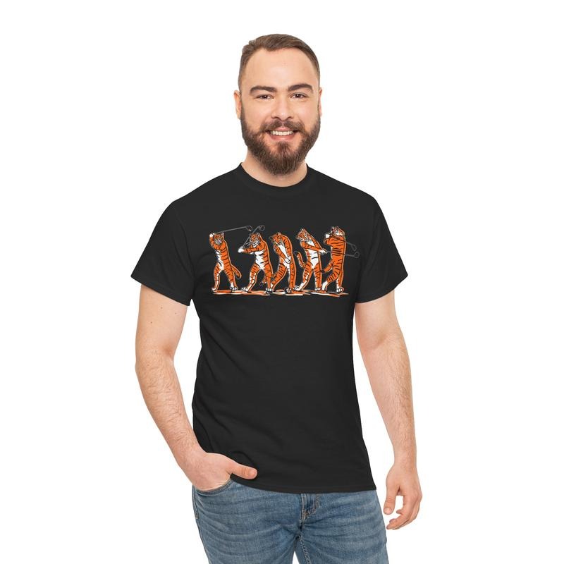 Golf TIGER Swing Gildan Cotton Fabric - Adult & Kids T-Shirts, Sweatshirts & Hoodies apparel design preview 1