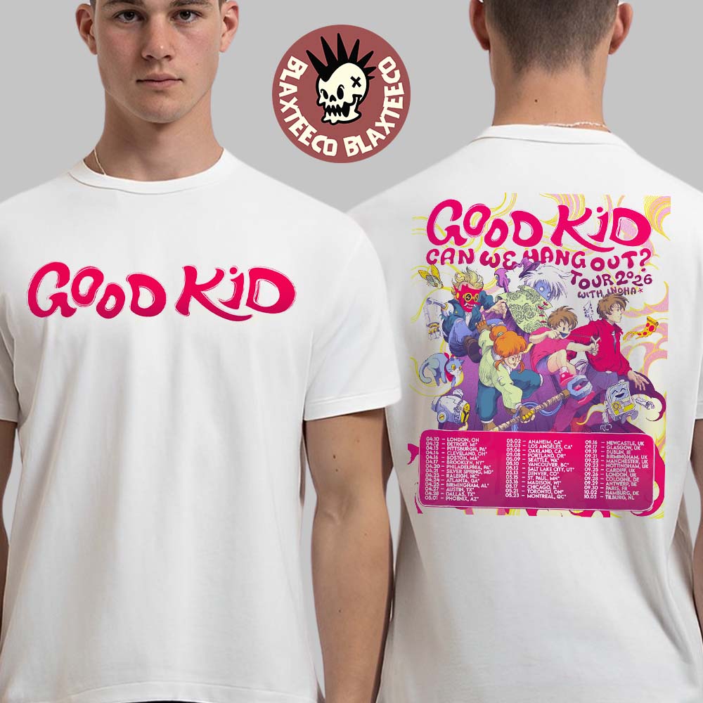 Good Kid Band Can We Hang Out Tour 2026 With Inoha - Adult & Kids T-Shirts, Sweatshirts & Hoodies apparel design preview 1