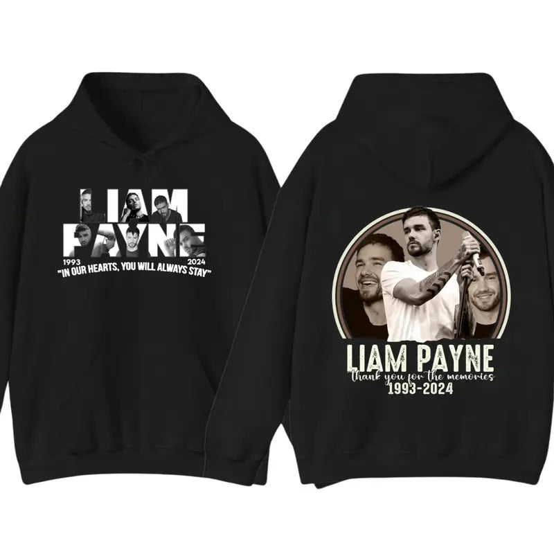 Goodbye #Liam #Payne 1993 2024 Vintage Rest Peace - Adult & Kids T-Shirts, Sweatshirts & Hoodies apparel design preview 1