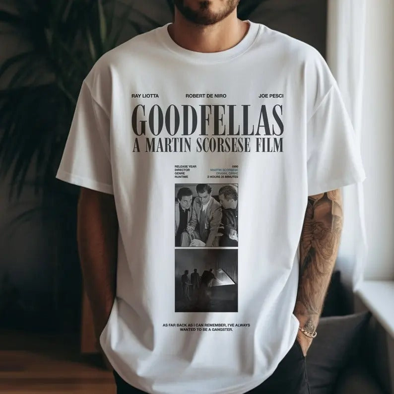 Goodfellas Movie Retro Heavyweight Martin Scorcese - Adult & Kids T-Shirts, Sweatshirts & Hoodies apparel design preview 1