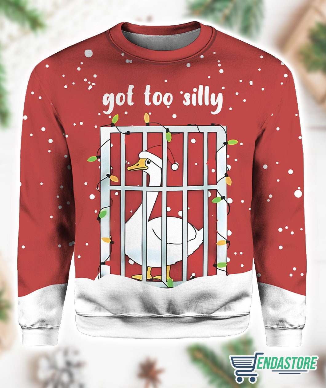 Goose Got Too Silly 3D Ugly Christmas Sweater - Holiday Gift product image 4