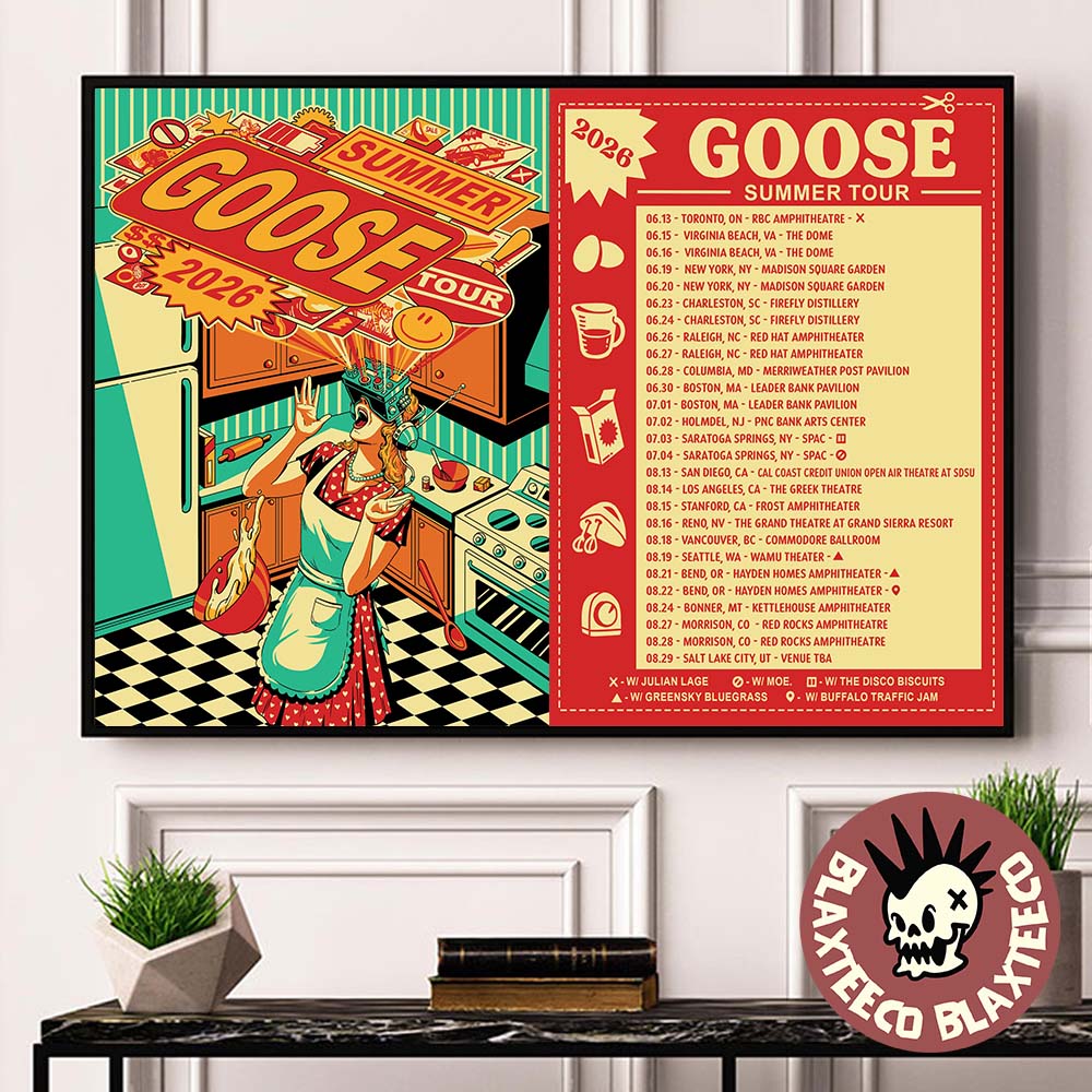 Goose Summer Tour 2026 North America City Dates - Adult & Kids T-Shirts, Sweatshirts & Hoodies apparel design preview 1