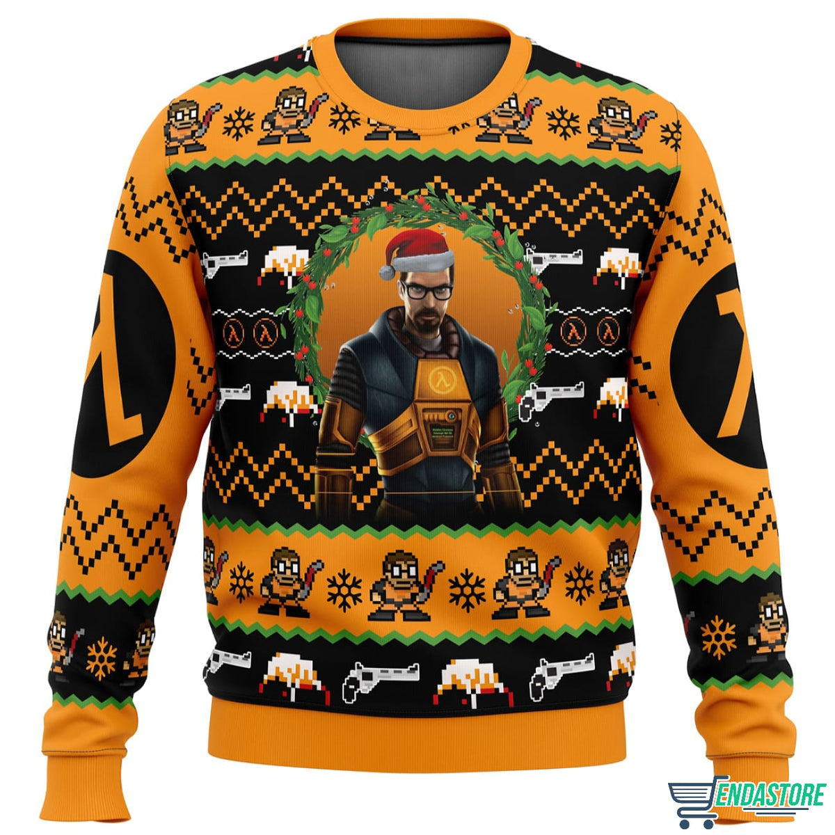 Gordon Freeman Half Life 3D Christmas Sweater - Holiday Gift product image