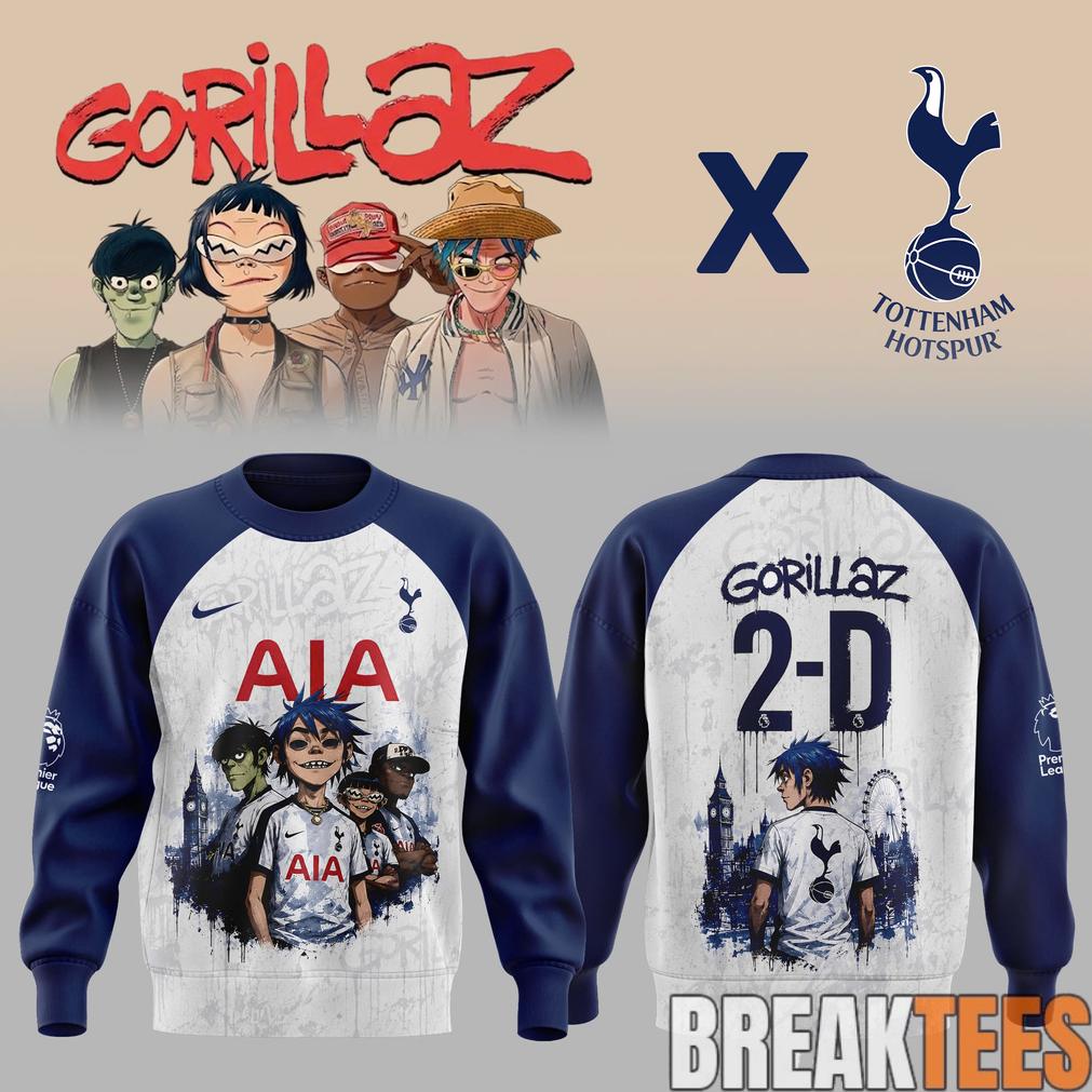 Gorillaz x Tottenham Hotspur Stadium 2026 Edition - Adult & Kids T-Shirts, Sweatshirts & Hoodies apparel design preview 1