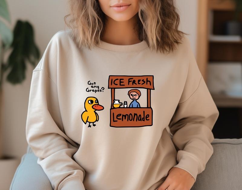 Got Any Grapes Millennial Duck Song - Adult & Kids T-Shirts, Sweatshirts & Hoodies apparel design preview 1