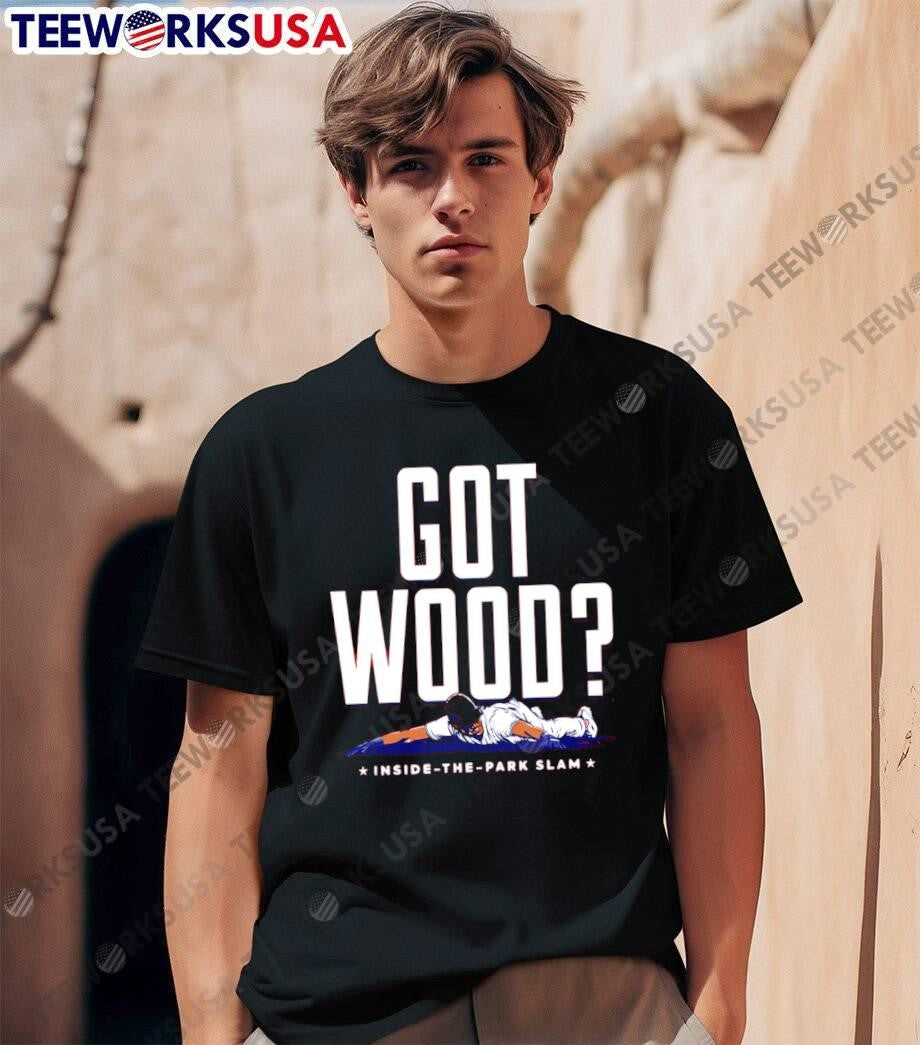 Got Wood Inside the Park Slam Baseball Player Sliding - Adult & Kids T-Shirts, Sweatshirts & Hoodies apparel design preview 1