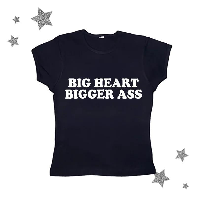 Gothic Big Heart Bigger Ass Baby Emo Girl Tops Grunge - Adult & Kids T-Shirts, Sweatshirts & Hoodies apparel design preview 1