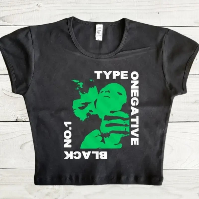 Gothic Emo Girl Baby Type O Negative Y2k Top - Adult & Kids T-Shirts, Sweatshirts & Hoodies apparel design preview 1