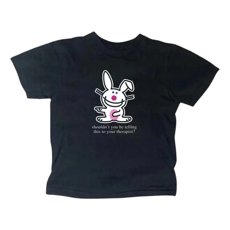 Gothic Emo Girl Top Funny Happy Bunny Baby Scene - Adult & Kids T-Shirts, Sweatshirts & Hoodies apparel design preview 1