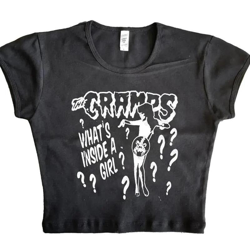 Gothic Y2k Tops Female Woman Clothes Goth Kawaii Emo - Adult & Kids T-Shirts, Sweatshirts & Hoodies apparel design preview 1