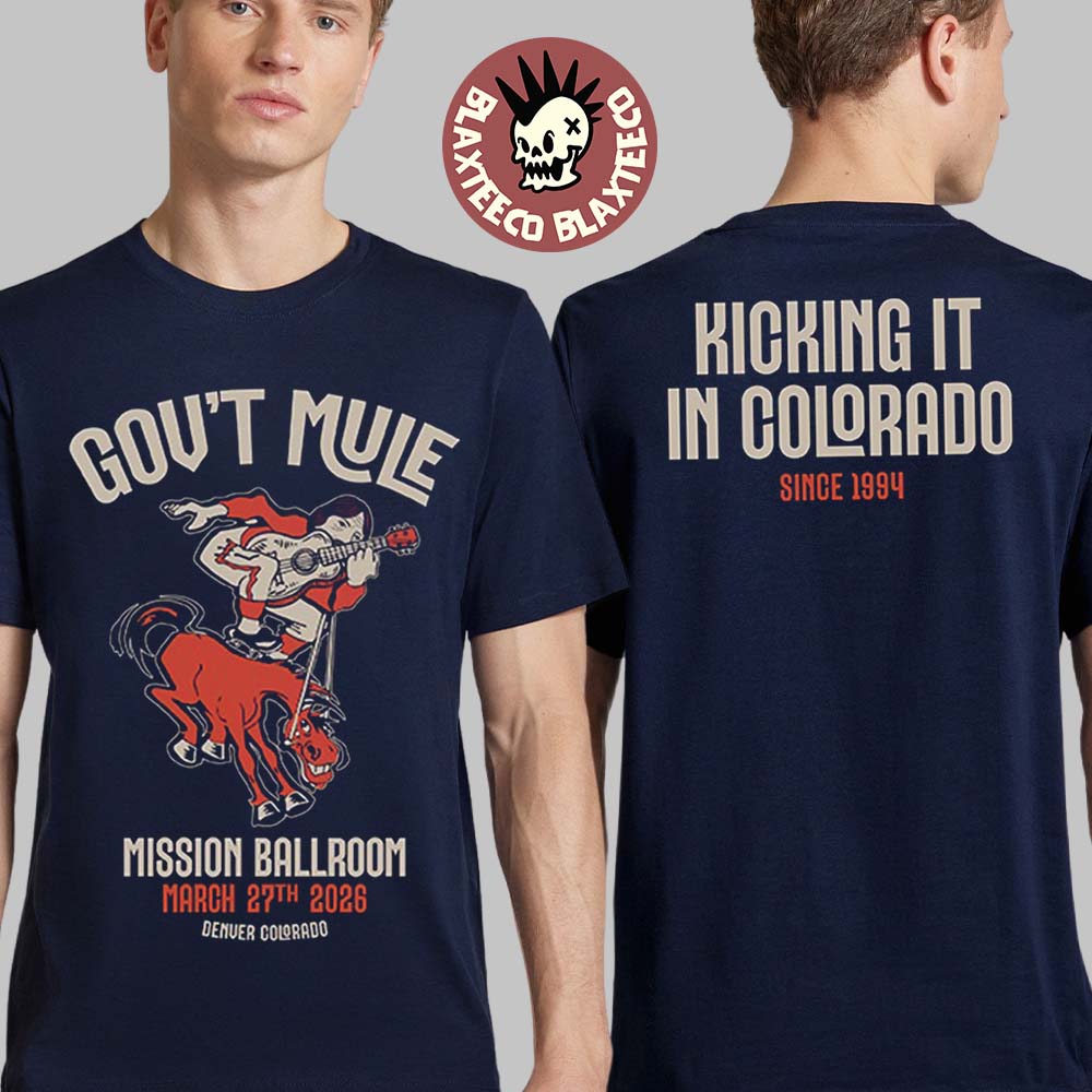 Gov't Mule Denver Colorado 2026 Event Merch At - Adult & Kids T-Shirts, Sweatshirts & Hoodies apparel design preview 1