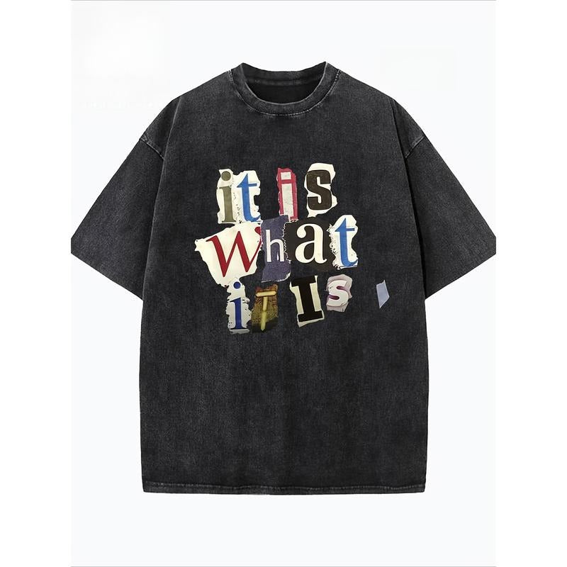 Graffiti Splicing Letters IS WHAT Printed Summer - Adult & Kids T-Shirts, Sweatshirts & Hoodies apparel design preview 1