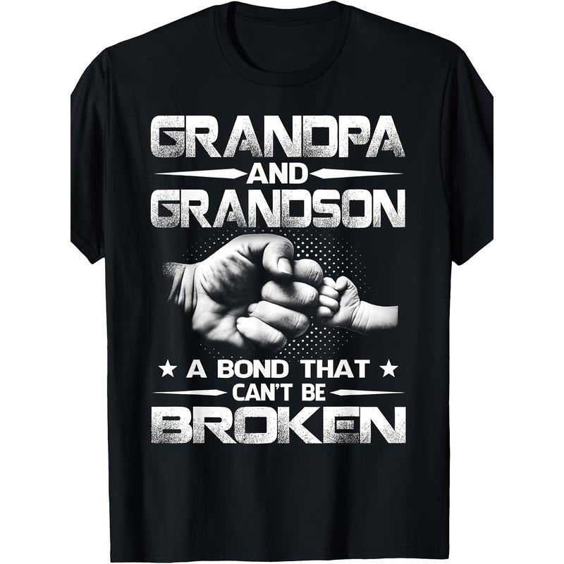 Grandpa Grandson Unbreakable Bond Cotton Creative - Adult & Kids T-Shirts, Sweatshirts & Hoodies apparel design preview 1