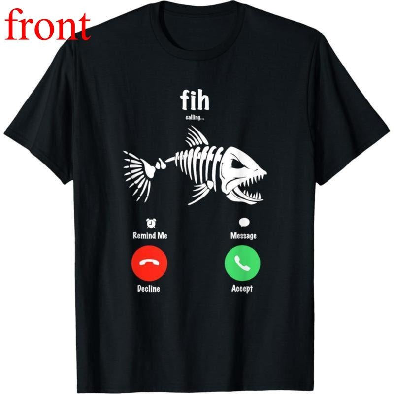 Print 100% Cotton Fih Calling Remind Me Message - Adult & Kids T-Shirts, Sweatshirts & Hoodies apparel design preview 1