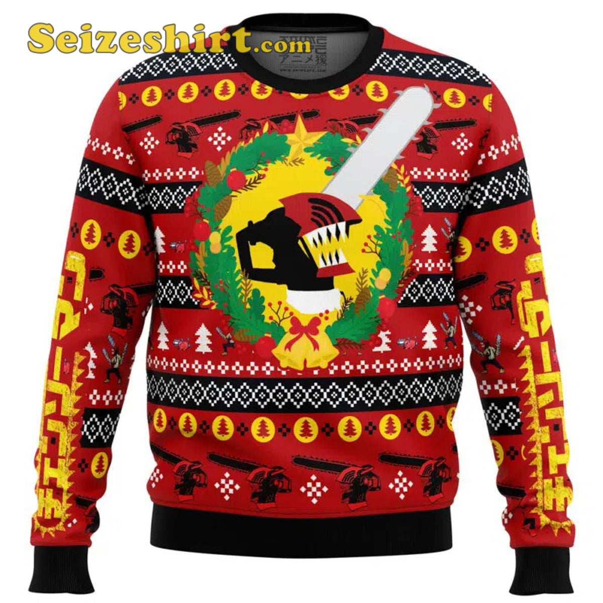 Graphic Christmas Dream Chainsaw Man Ugly Ugly Christmas Sweater - Holiday Gift product image