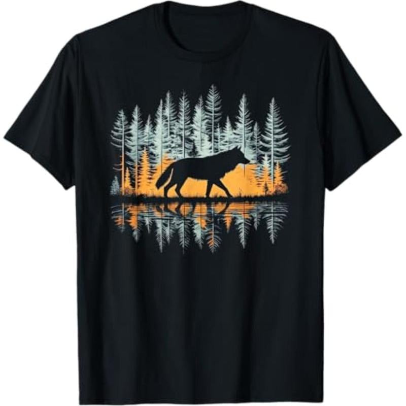 Wolf Nature Black Small Short Sleeve Comfy Menswear - Adult & Kids T-Shirts, Sweatshirts & Hoodies apparel design preview 1