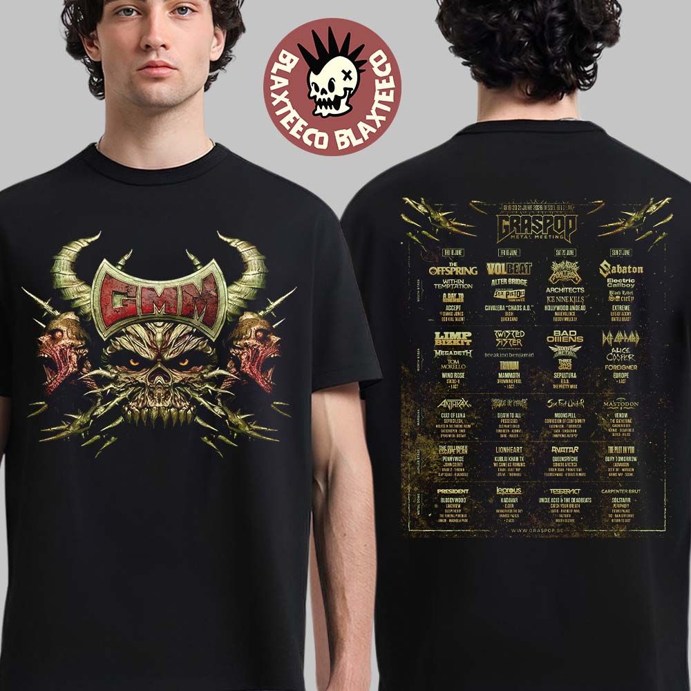 Graspop Metal Meeting 2026 Festival Full Lineup In - Adult & Kids T-Shirts, Sweatshirts & Hoodies apparel design preview 1