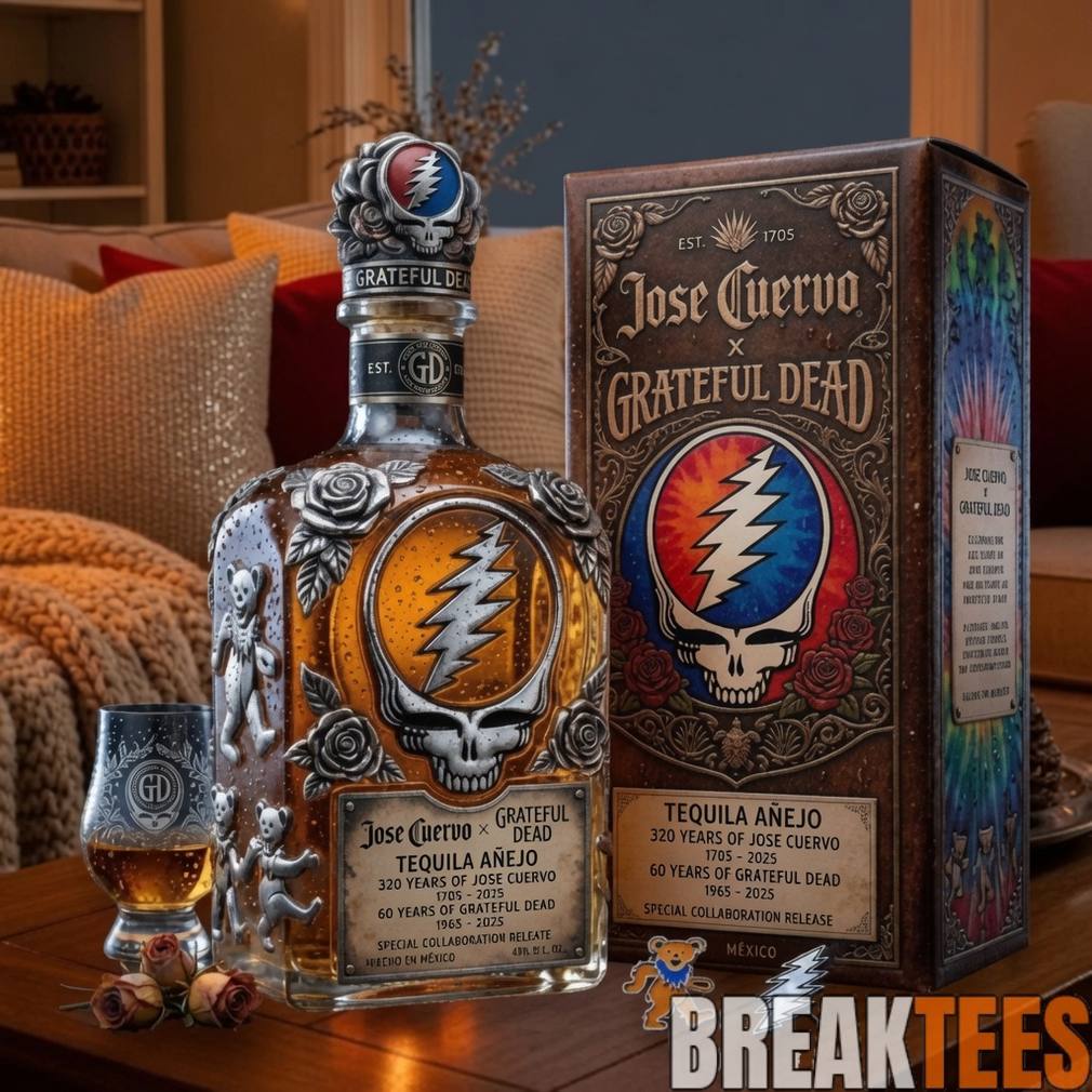 Grateful Dead 60th Anniversary And Jose Cuervos 320th - Adult & Kids T-Shirts, Sweatshirts & Hoodies apparel design preview 1