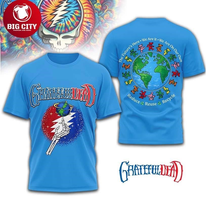 Grateful Dead Earth Day 2026 Sustainable Blue Two - Adult & Kids T-Shirts, Sweatshirts & Hoodies apparel design preview 1