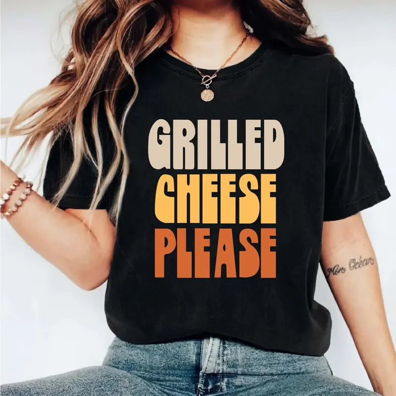 Grilled Cheese Please Funny Lovers Foodie Cool Short - Adult & Kids T-Shirts, Sweatshirts & Hoodies apparel design preview 1