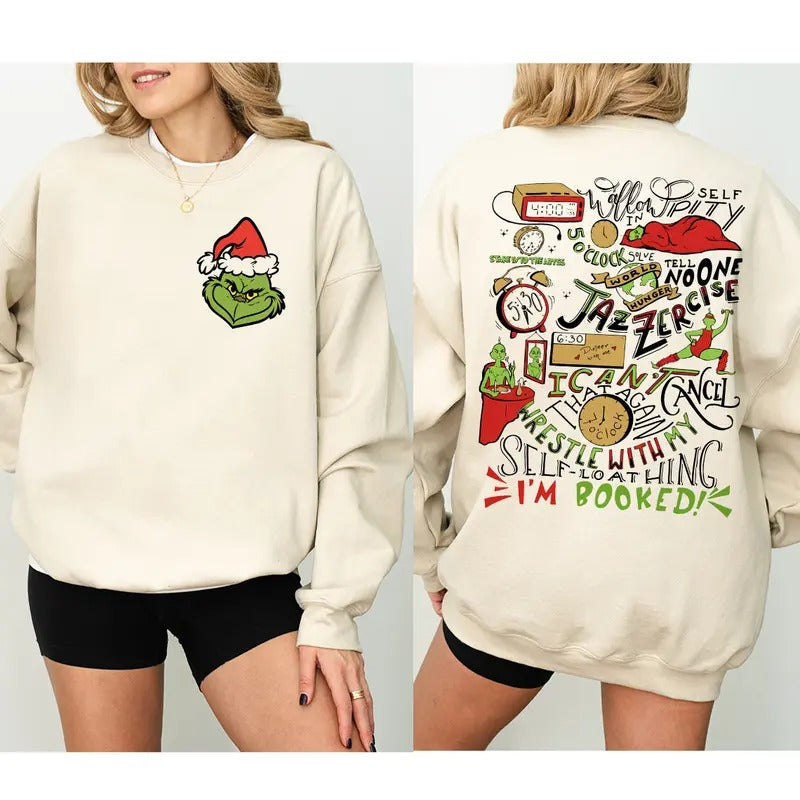 Grinchmas Cute Xmas Family Funny 2024 - Adult & Kids T-Shirts, Sweatshirts & Hoodies apparel design preview 1