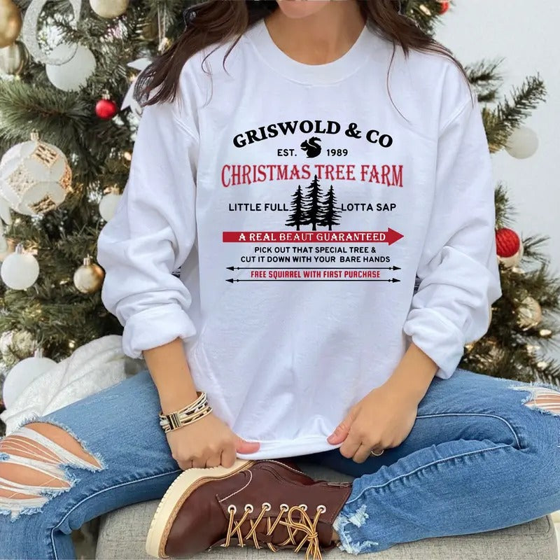 Griswold Co Tree Farm Since 1989 Family Party - Adult & Kids T-Shirts, Sweatshirts & Hoodies apparel design preview 1