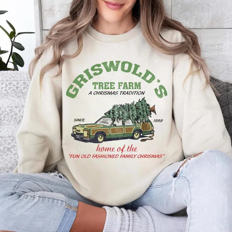 Griswold'S Tree Farm Since 1989 Family - Adult & Kids T-Shirts, Sweatshirts & Hoodies apparel design preview 1