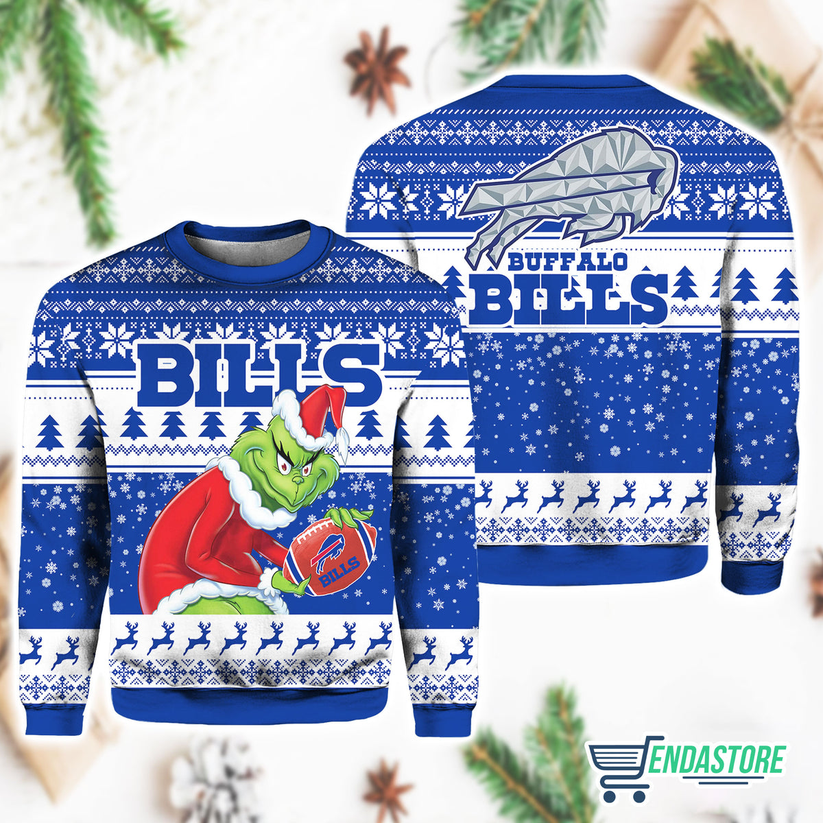 Grnch Bill - Rivalries Cold Front 3D Ugly Christmas Sweater - Holiday Gift product image