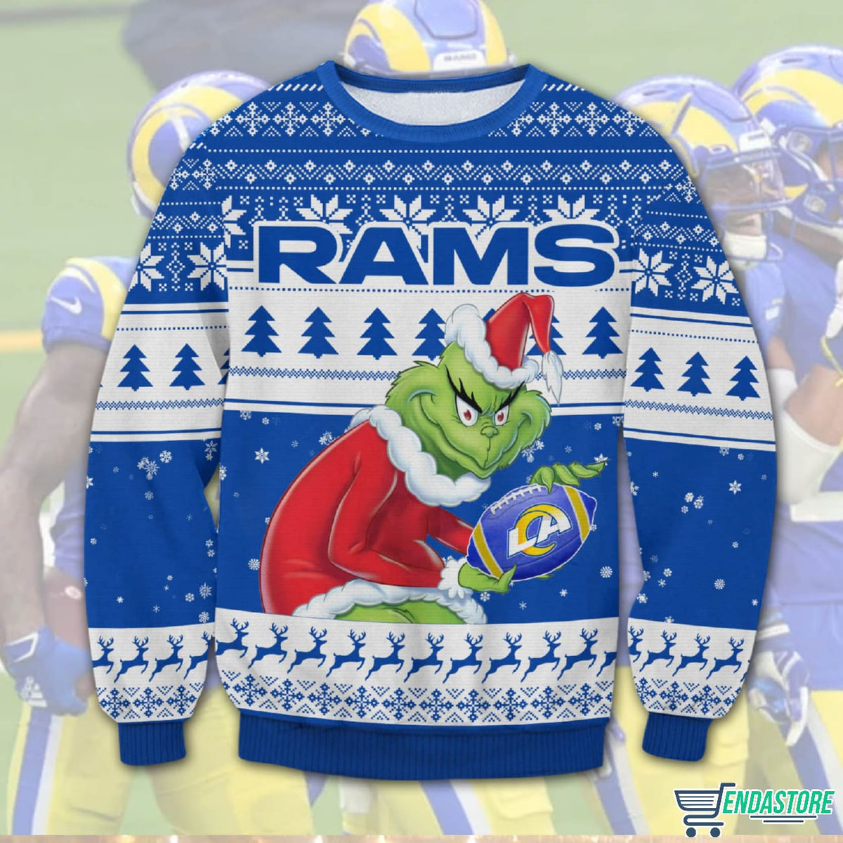 Grnch Rams 3D Ugly Christmas Sweater - Holiday Gift product image