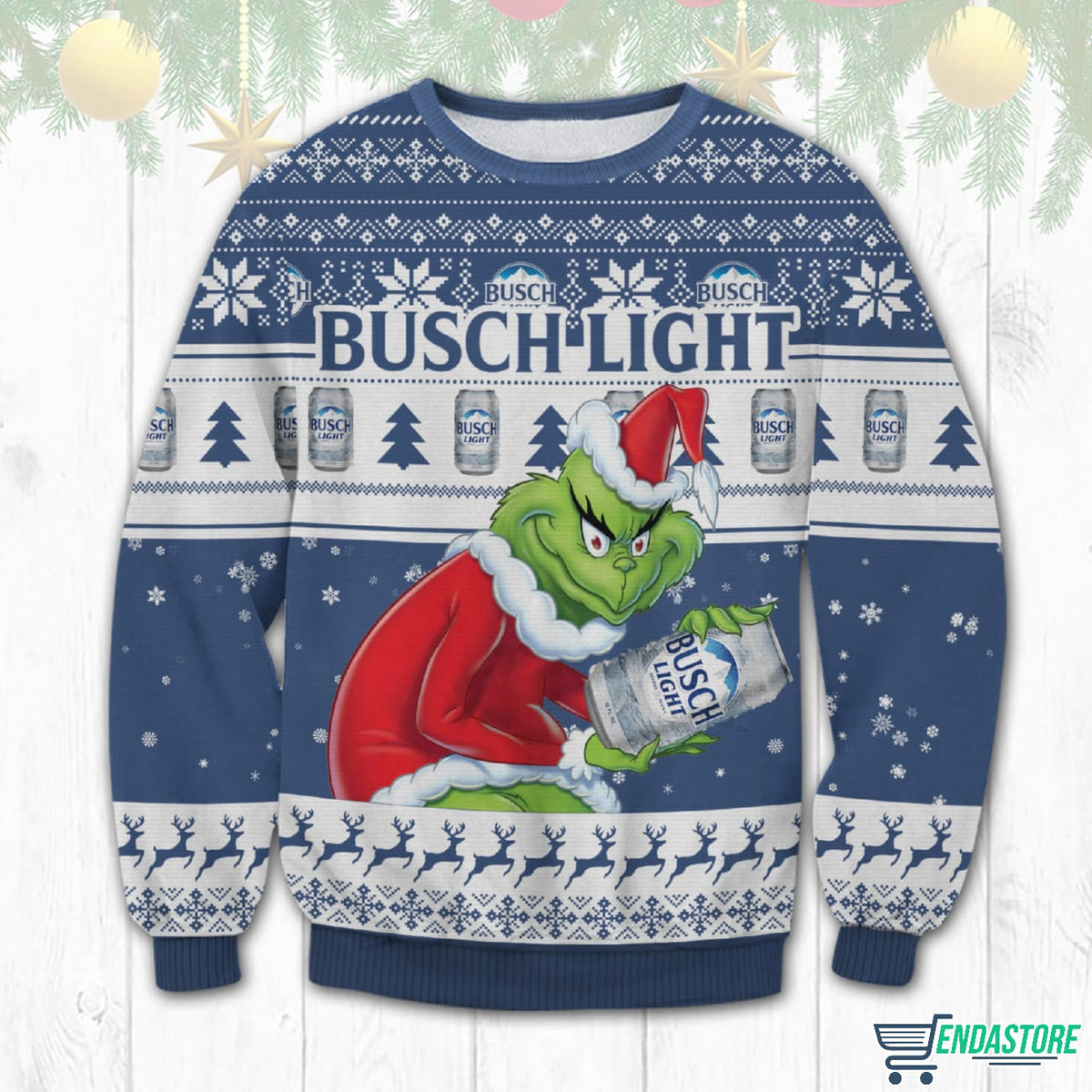 Grnch Busch Light 3D Ugly Christmas Sweater - Holiday Gift product image