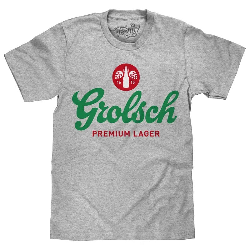 Grolsch Lager Logo Gray - Adult & Kids T-Shirts, Sweatshirts & Hoodies apparel design preview 1