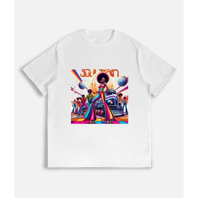 Groovy Retro Inspired "SOUL TRAIN" Disco Era - Adult & Kids T-Shirts, Sweatshirts & Hoodies apparel design preview 1
