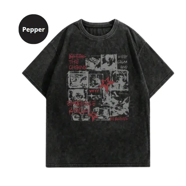 Grunge Punk Slogan Printed Size S 3XL Top Womenswear - Adult & Kids T-Shirts, Sweatshirts & Hoodies apparel design preview 1