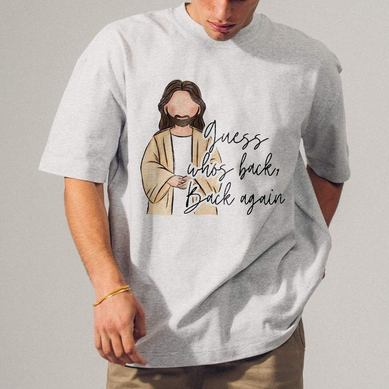 Guess Who'S Back Easter Religious Sweasthirt Jesus - Adult & Kids T-Shirts, Sweatshirts & Hoodies apparel design preview 1