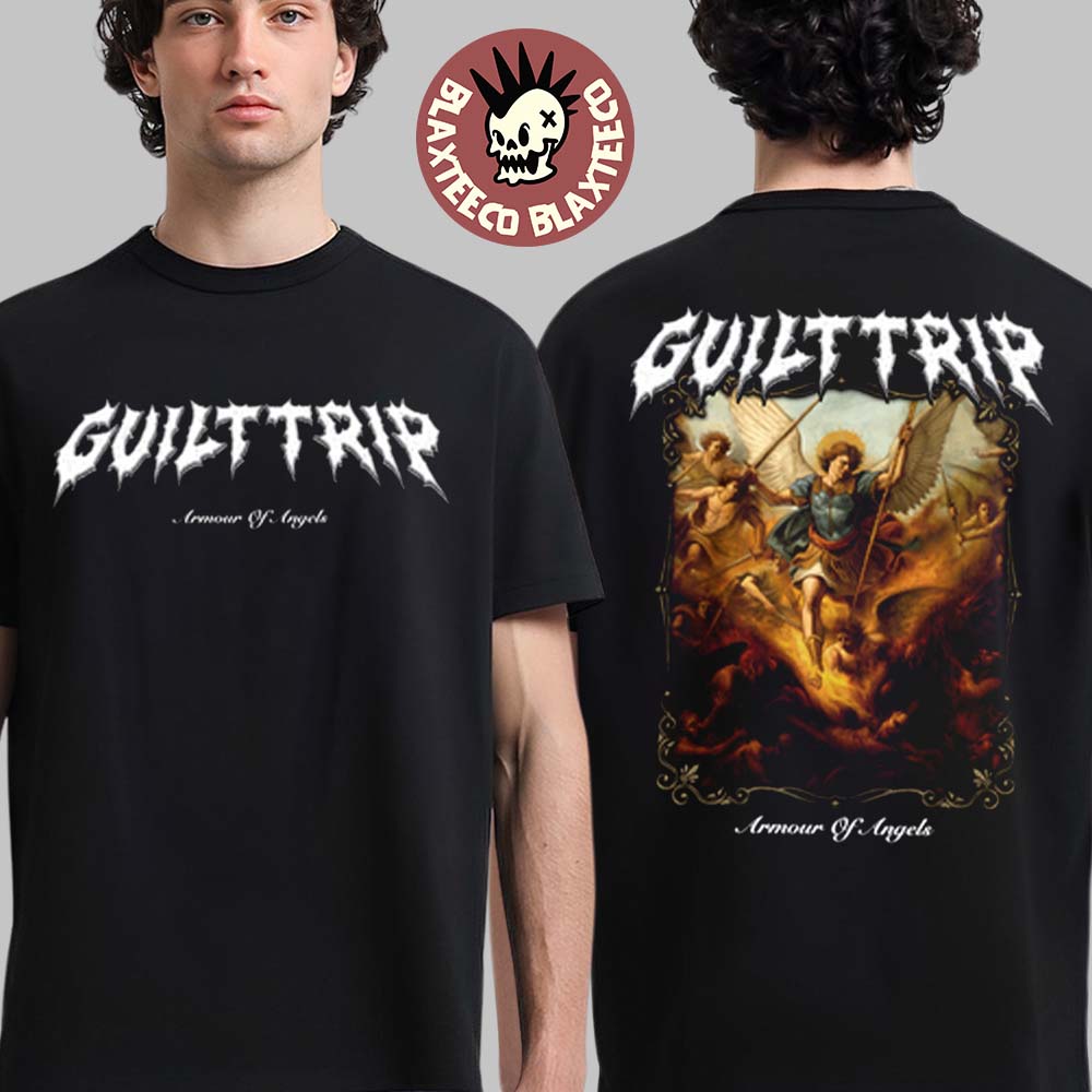 Guilt Trip Armour Of Angels Album Merch Bundle Cover - Adult & Kids T-Shirts, Sweatshirts & Hoodies apparel design preview 1